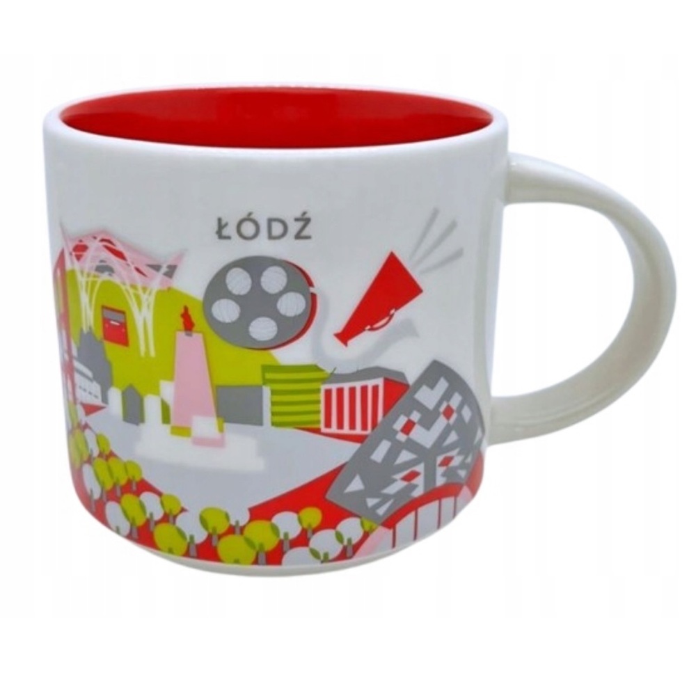 NWT LODZ POLAND You are here Starbucks mug collection ceramic mug tea coffee